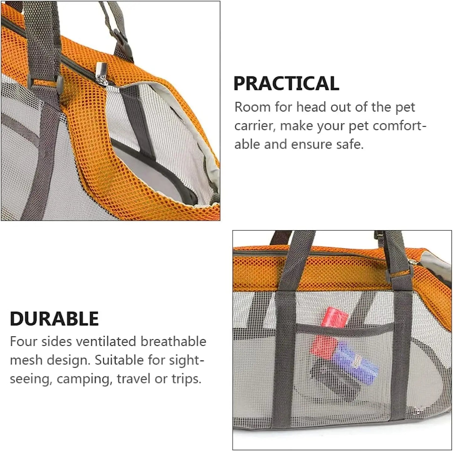 Pet Carrier Bags Mesh Foldable Pet Carrier Handbag