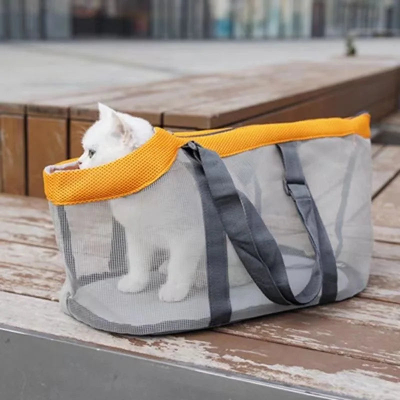 Pet Carrier Bags Mesh Foldable Pet Carrier Handbag