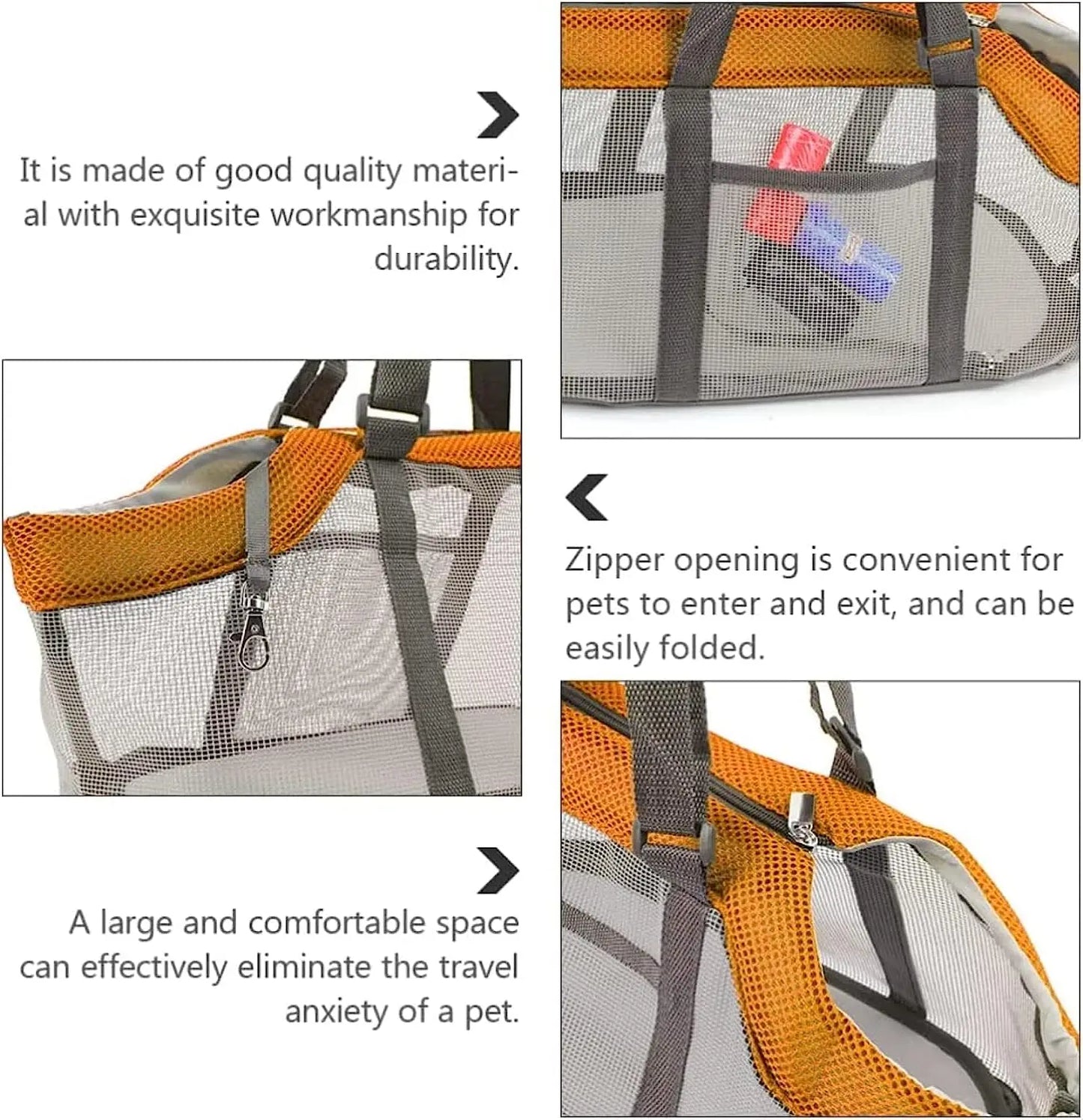 Pet Carrier Bags Mesh Foldable Pet Carrier Handbag